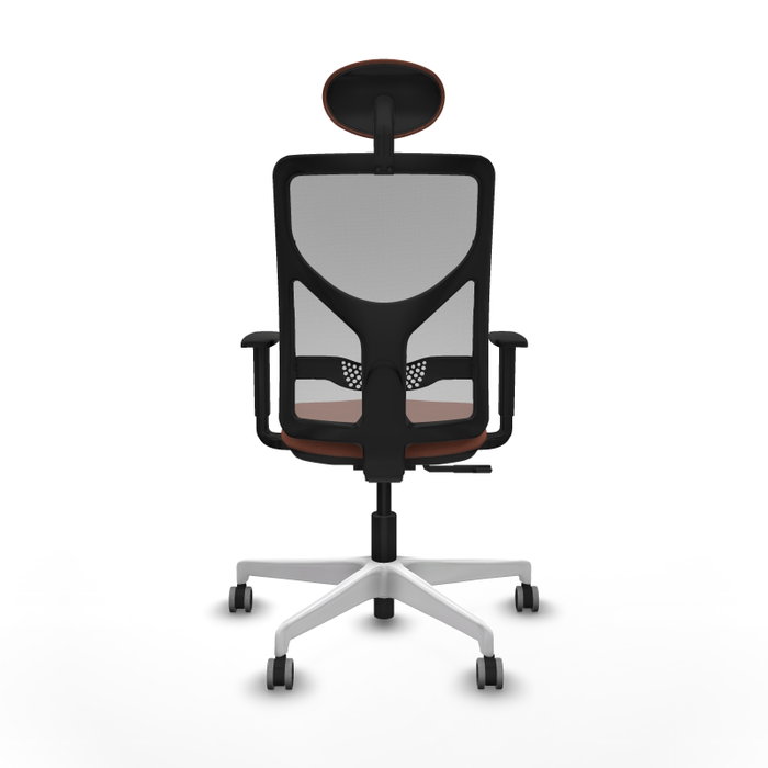 PIQUERAS Y CRESPO Silla de oficina Motilla con mecanismo Sincro, Tela Marrón y Malla Gris PIQUERAS Y CRESPO Silla de oficina Motilla con mecanismo Sincro, Tela Marrón y Malla Gris