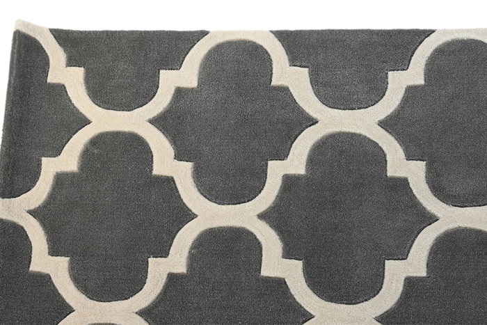 DKD Home Decor Alfombra Étnica Gris y Crema 160x230x2 cm