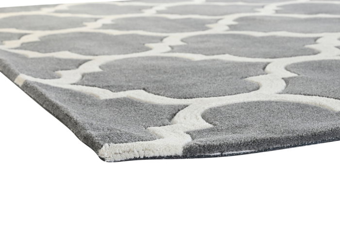 DKD Home Decor Alfombra Étnica Gris y Crema 160x230x2 cm