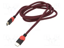 SAVIO Cable HDMI 2.0 de 3m Negro-Rojo