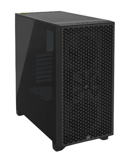 Corsair CC-9011251-WW Caja PC 3000D Airflow Negro Cristal Templado - Midi Tower ATX Gaming con Ventana Lateral y Soporte para 3 Ventiladores