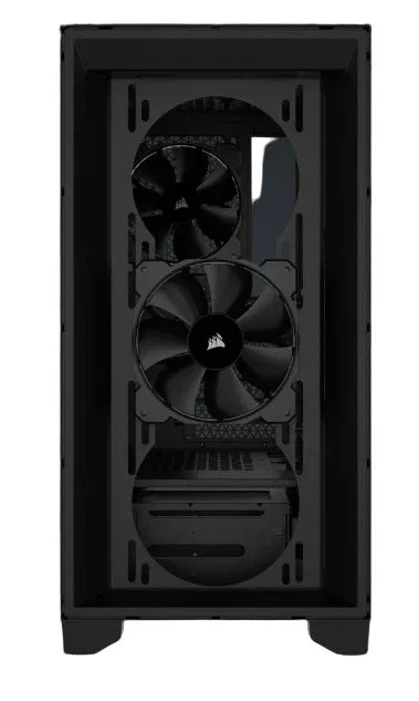Corsair CC-9011251-WW Caja PC 3000D Airflow Negro Cristal Templado - Midi Tower ATX Gaming con Ventana Lateral y Soporte para 3 Ventiladores