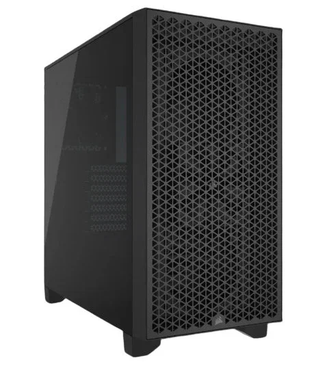 Corsair CC-9011251-WW Caja PC 3000D Airflow Negro Cristal Templado - Midi Tower ATX Gaming con Ventana Lateral y Soporte para 3 Ventiladores