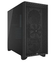 Corsair CC-9011251-WW Caja PC 3000D Airflow Negro Cristal Templado - Midi Tower ATX Gaming con Ventana Lateral y Soporte para 3 Ventiladores