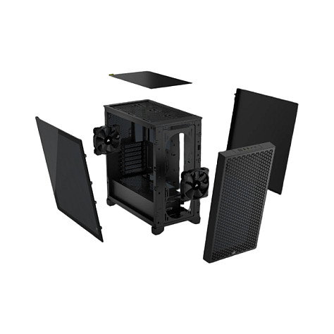 Corsair 3000D CC-9011251-WW Torre Media PC Gaming ATX Cristal Templado Negro con Ventana e Iluminación RGB