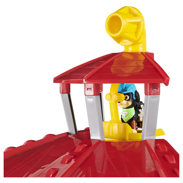Spin Master Paw Patrol Dino Rescue HQ Escenario, Incluye Base Vehículo y Figura Rex Welpen, con Sonidos, Juguete para Niños 3+ Años