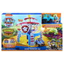Spin Master Paw Patrol Dino Rescue HQ Escenario, Incluye Base Vehículo y Figura Rex Welpen, con Sonidos, Juguete para Niños 3+ Años