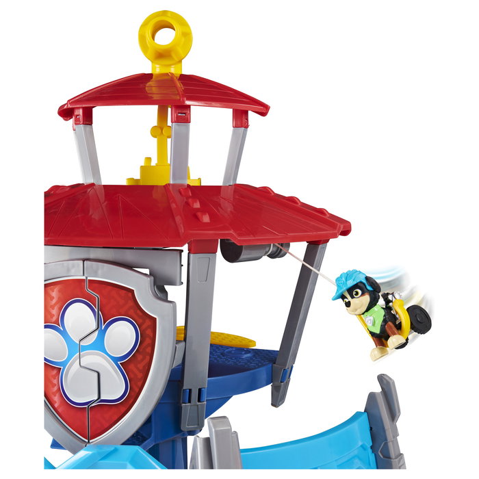 Spin Master Paw Patrol Dino Rescue HQ Escenario, Incluye Base Vehículo y Figura Rex Welpen, con Sonidos, Juguete para Niños 3+ Años