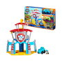 Spin Master Paw Patrol Dino Rescue HQ Escenario, Incluye Base Vehículo y Figura Rex Welpen, con Sonidos, Juguete para Niños 3+ Años