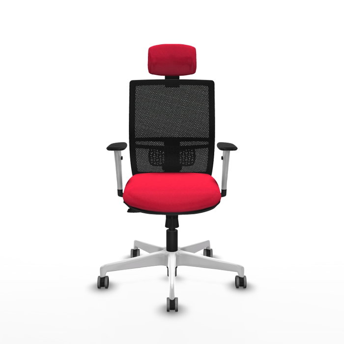 PIQUERAS Y CRESPO Silla de oficina Yunquera con mecanismo Sincro/Traslack Rojo y Negro PIQUERAS Y CRESPO Silla de oficina Yunquera con mecanismo Sincro/Traslack Rojo y Negro
