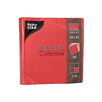 PAPSTAR Servilletas de 2 capas, 24,0 x 24,0 cm, rojo PAPSTAR Servilletas de 2 capas, 24,0 x 24,0 cm, rojo
