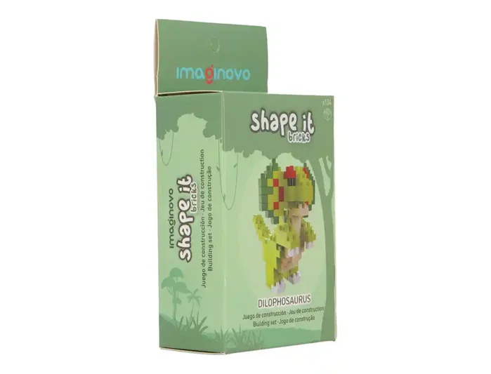 Imaginovo Juego de mini bloques de construcción Shape It dinosaurio verde 134 piezas Imaginovo Juego de mini bloques de construcción Shape It dinosaurio verde 134 piezas