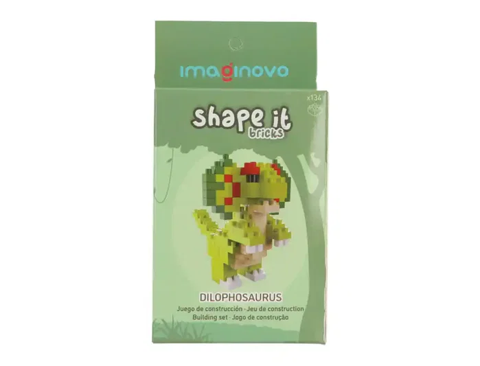 Imaginovo Juego de mini bloques de construcción Shape It dinosaurio verde 134 piezas Imaginovo Juego de mini bloques de construcción Shape It dinosaurio verde 134 piezas