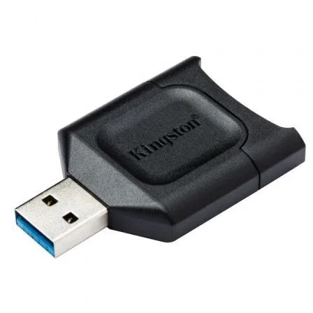 Kingston MobileLite Plus - Lector de tarjetas SD, negro, USB 3.2 Gen 1 Tipo-A, compatible con Windows, macOS, Linux, Chrome OS