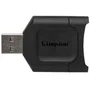 Kingston MobileLite Plus - Lector de tarjetas SD, negro, USB 3.2 Gen 1 Tipo-A, compatible con Windows, macOS, Linux, Chrome OS