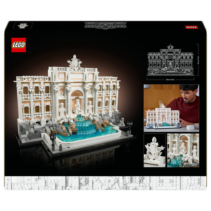 LEGO Architecture 21062 Trevi-Brunnen (Fontana di Trevi) - Juego de Construcción para Adultos - 1880 Piezas - Edad 18+