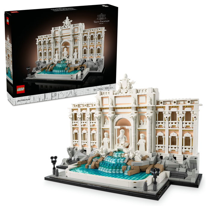 LEGO Architecture 21062 Trevi-Brunnen (Fontana di Trevi) - Juego de Construcción para Adultos - 1880 Piezas - Edad 18+