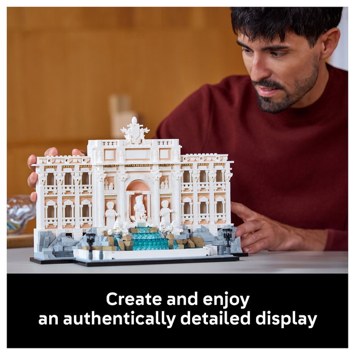 LEGO Architecture 21062 Trevi-Brunnen (Fontana di Trevi) - Juego de Construcción para Adultos - 1880 Piezas - Edad 18+