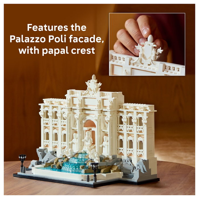 LEGO Architecture 21062 Trevi-Brunnen (Fontana di Trevi) - Juego de Construcción para Adultos - 1880 Piezas - Edad 18+