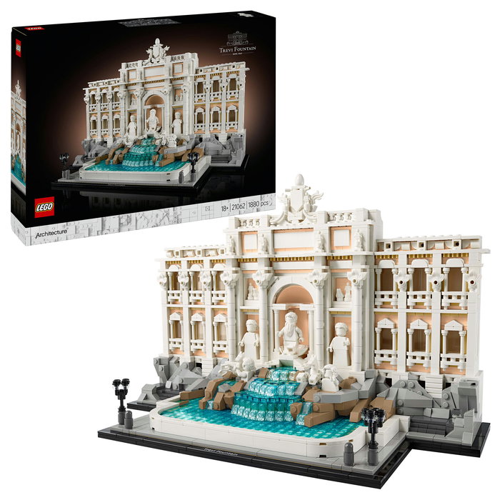 LEGO Architecture 21062 Trevi-Brunnen (Fontana di Trevi) - Juego de Construcción para Adultos - 1880 Piezas - Edad 18+