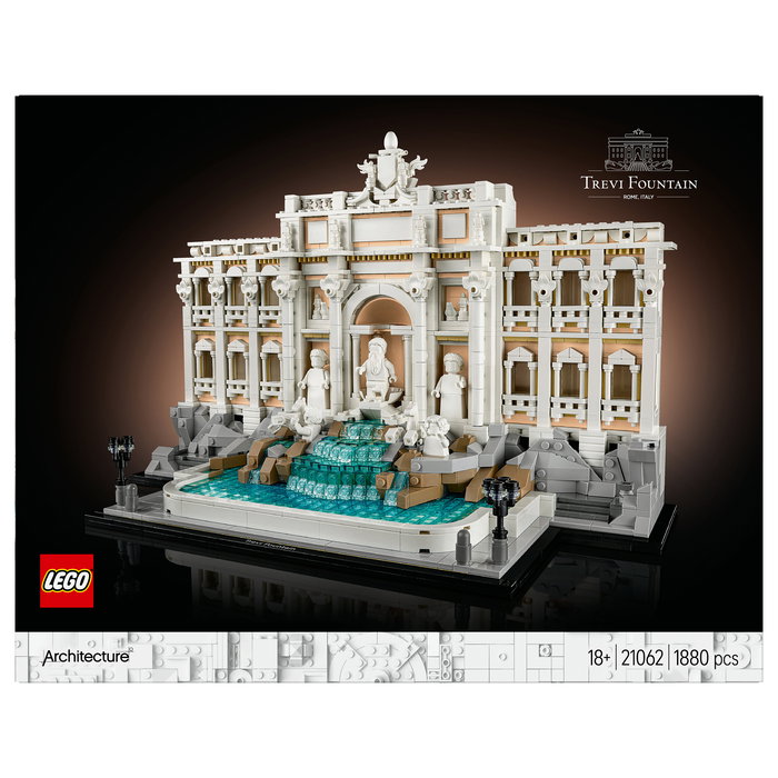 LEGO Architecture 21062 Trevi-Brunnen (Fontana di Trevi) - Juego de Construcción para Adultos - 1880 Piezas - Edad 18+