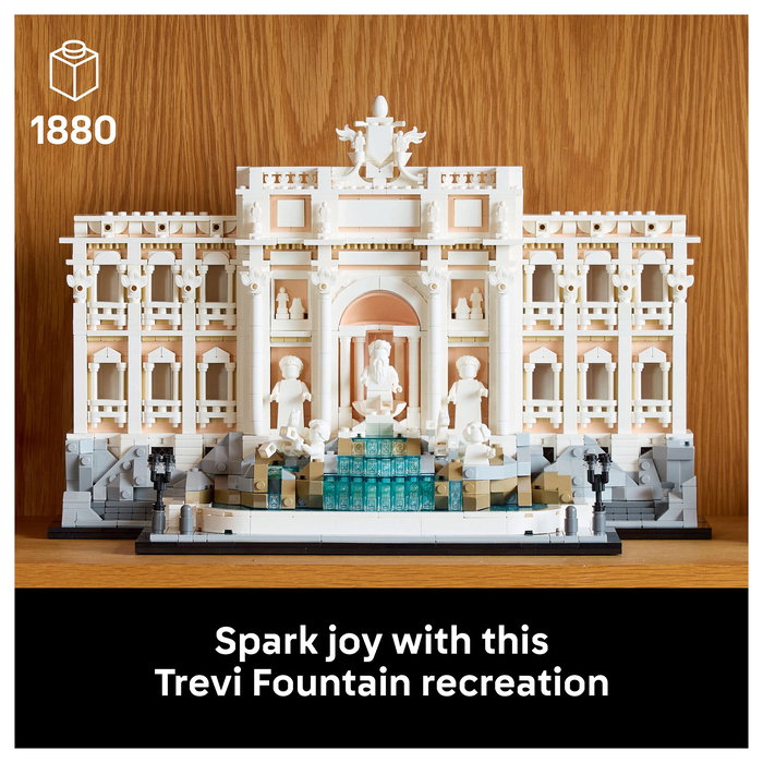 LEGO Architecture 21062 Trevi-Brunnen (Fontana di Trevi) - Juego de Construcción para Adultos - 1880 Piezas - Edad 18+