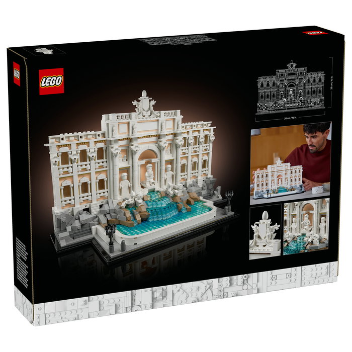 LEGO Architecture 21062 Trevi-Brunnen (Fontana di Trevi) - Juego de Construcción para Adultos - 1880 Piezas - Edad 18+