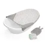 Ingenuity ING17492 Hamaca Ajustable para Bebés hasta 6 Meses Sylvi Baby Bath Incluye Toallita y Libro de Baño para Bebés 24M+