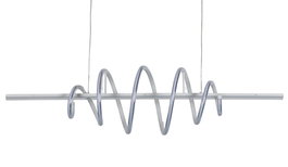 DKD Home Decor Lámpara de Techo LED Aluminio Blanco Muelle 100x25x25 cm