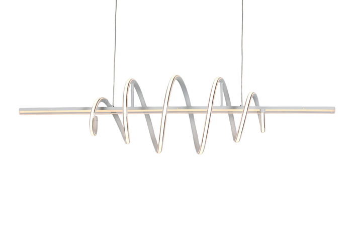 DKD Home Decor Lámpara de Techo LED Aluminio Blanco Muelle 100x25x25 cm DKD Home Decor Lámpara de Techo LED Aluminio Blanco Muelle 100x25x25 cm