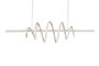 DKD Home Decor Lámpara de Techo LED Aluminio Blanco Muelle 100x25x25 cm