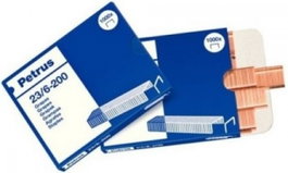 PETRUS Grapas 23/6, 25 cajas de 1000 unidades
