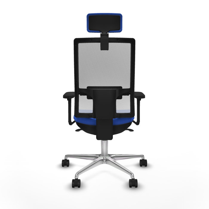 PIQUERAS Y CRESPO Silla de oficina Horna con mecanismo Sincro, Azul y Blanco PIQUERAS Y CRESPO Silla de oficina Horna con mecanismo Sincro, Azul y Blanco