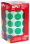 Apli Gomets Redondos 20mm Verde Rollo de 1770 Unidades