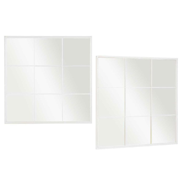 Giftdecor Espejo Ventanal Blanco 90x90cm