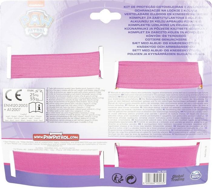 Kit Protección Codos y Rodillas Niño Bicicleta Talla XS 3-6 Años CZ10543