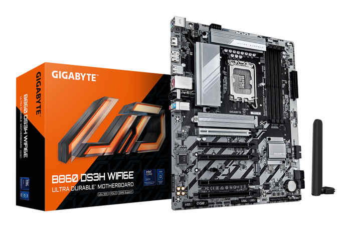 GIGABYTE Placa Base B860 DS3H WIFI6E Intel B860 LGA 1851 ATX DDR5 WiFi 6E 2.5GbE GIGABYTE Placa Base B860 DS3H WIFI6E Intel B860 LGA 1851 ATX DDR5 WiFi 6E 2.5GbE