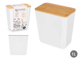 Kinvara Tarro Rectangular Bajo Blanco 1L 13.3x13.7x8.3 cm (Set de 12)