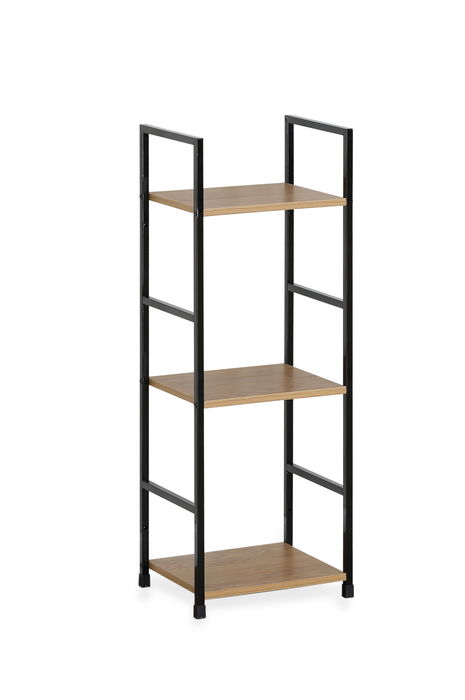 Confortime Estanteria 3 Niveles Metal-Madera Negra 25 cm Ancho x 5.5 cm Largo x 84.5 cm Alto (2 Unidades) Confortime Estanteria 3 Niveles Metal-Madera Negra 25 cm Ancho x 5.5 cm Largo x 84.5 cm Alto (2 Unidades)