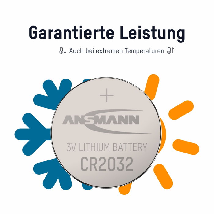 Ansmann CR 2032 Pila de botón de litio de 3 V