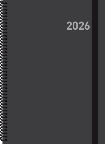 Ingraf Agenda 2026 Paris 356556 Semana Vista 15x21 Negro Espiral Castellano