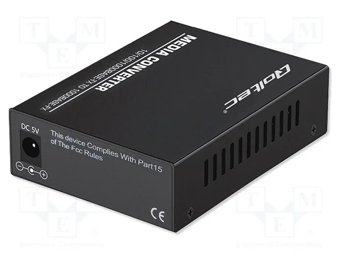 Qoltec Conversor de medios bidireccional 1x RJ45 1x SFP 1000Mb/s 5V
