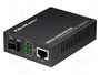 Qoltec Conversor de medios bidireccional 1x RJ45 1x SFP 1000Mb/s 5V
