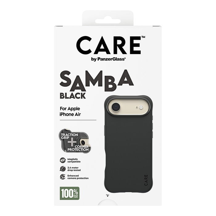 PanzerGlass Funda CARE Samba Black MagSafe para iPhone Air