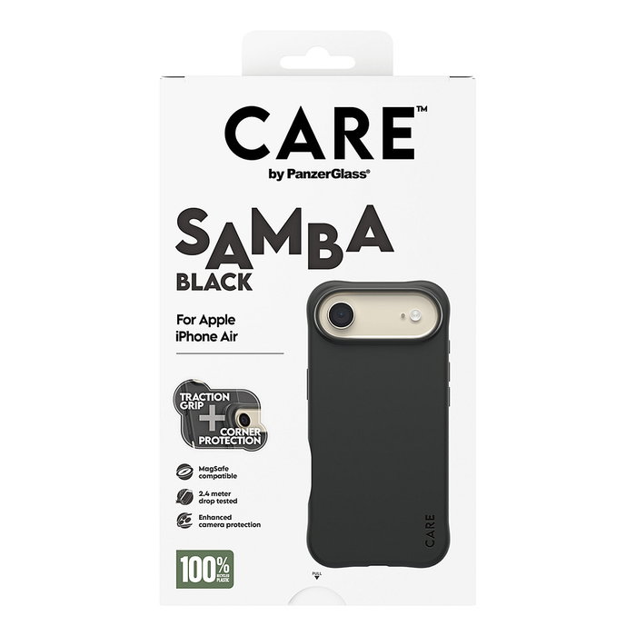 PanzerGlass Samba Case MagSafe para iPhone Air, Negro PanzerGlass Samba Case MagSafe para iPhone Air, Negro