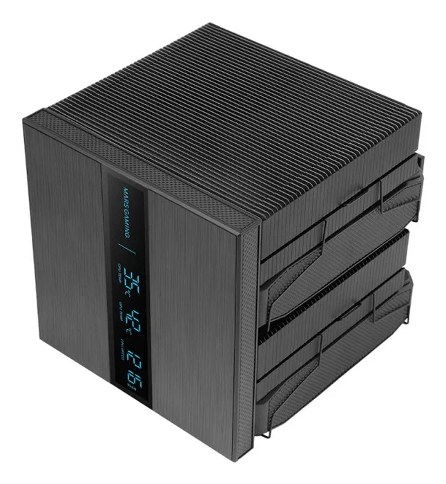 Mars Gaming MCPU-LCDPRO Disipador de CPU Negro con Pantalla LCD XL