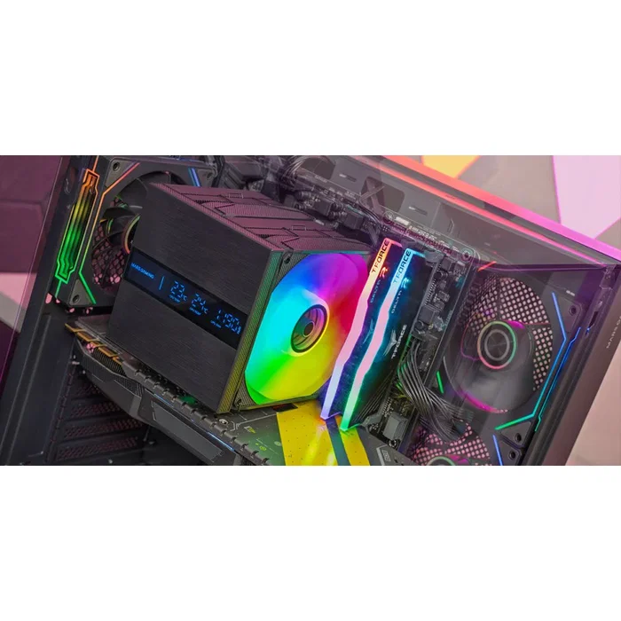 Mars Gaming MCPU-LCDPRO Disipador de CPU Negro con Pantalla LCD XL