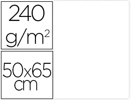 Liderpapel Cartulina Blanca 50x65 cm 240g/m2 Paquete de 25 Hojas Liderpapel Cartulina Blanca 50x65 cm 240g/m2 Paquete de 25 Hojas