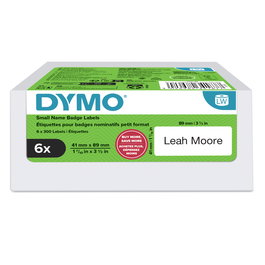 DYMO Etiqueta LW Multipack identificación 89x41mm - VALUE PACK (6 Rollos de 300 etiquetas)