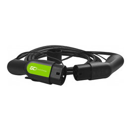 Green Cell EV13 Cable de carga para vehículo eléctrico Tipo 2, 3,6 kW, 16 A, 5 m, Negro